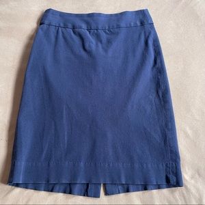 Banana Republic Stretch Khaki Skirt - Navy Blue, Size 0